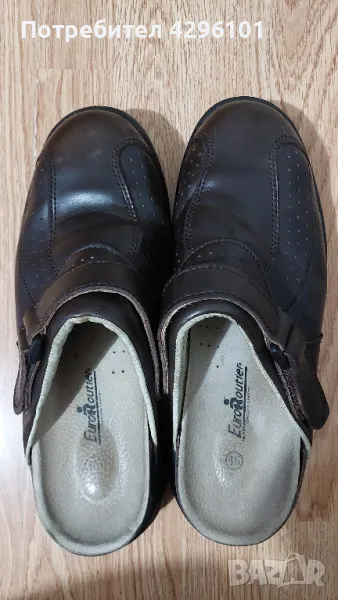 Мъжки кожени чехли EuroRoutier 45 номер, снимка 1