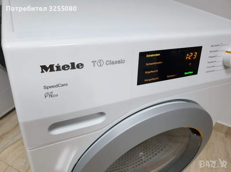 Miele T1 Сушилня с Термопомпа Миеле 12м Гаранция, снимка 1