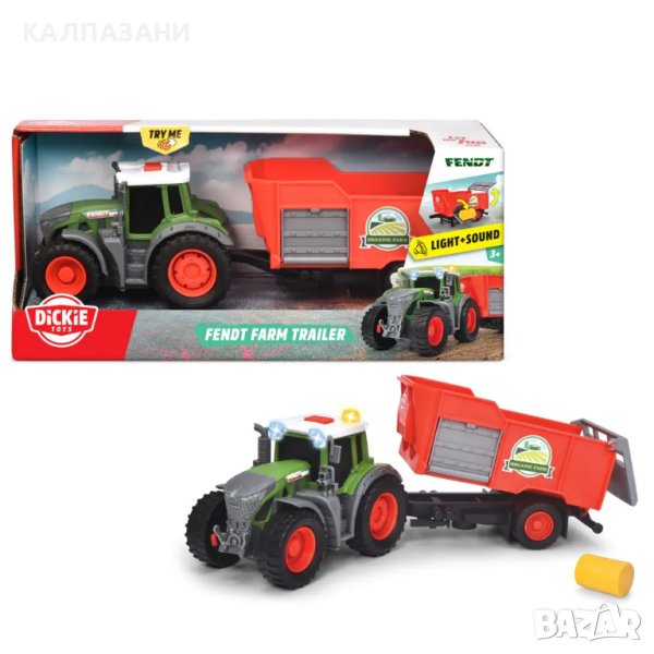 DICKIE Трактор с ремарке 203734001, снимка 1