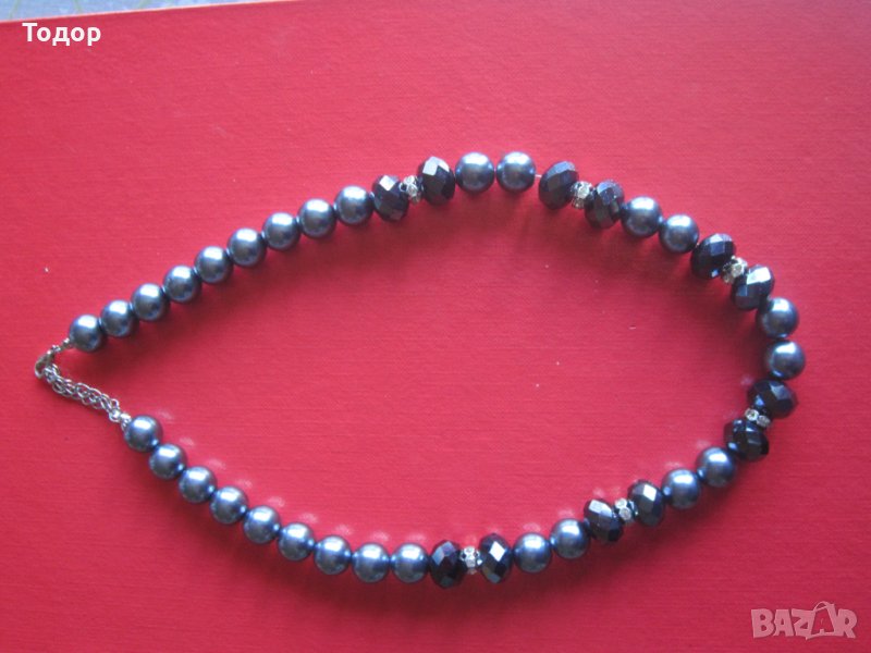 Старинно колие гердан с камъни 3, снимка 1