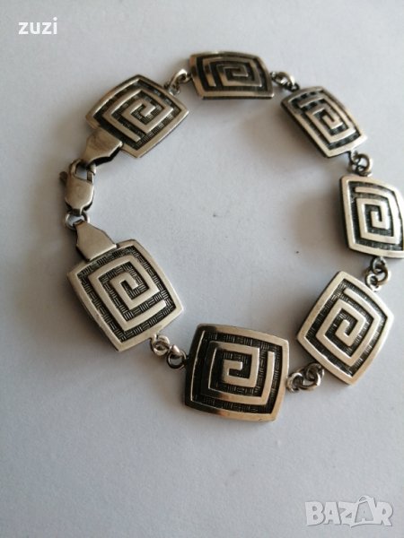 Дамска оксидирана гривна 935 сребро , снимка 1