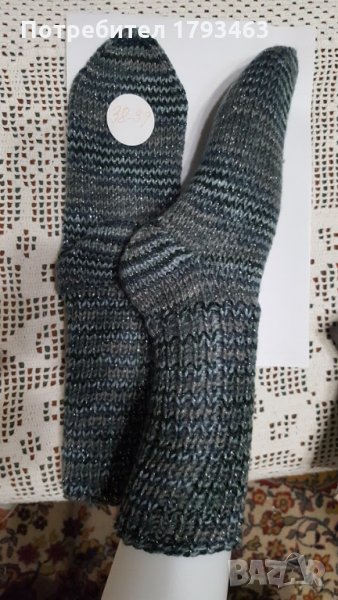 Ръчно плетени дамски чорапи размер 38, снимка 1