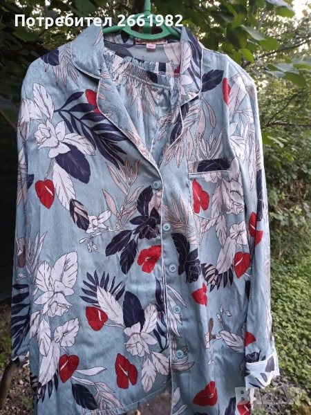 Комплект сатенена пижама, снимка 1