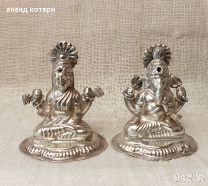 Ганеша и Лакшми Сребро 2, снимка 1