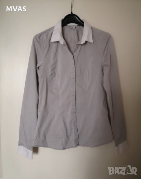 Нова - 60% H&M сива вталена риза с дълъг ръкав36 S номер, снимка 1