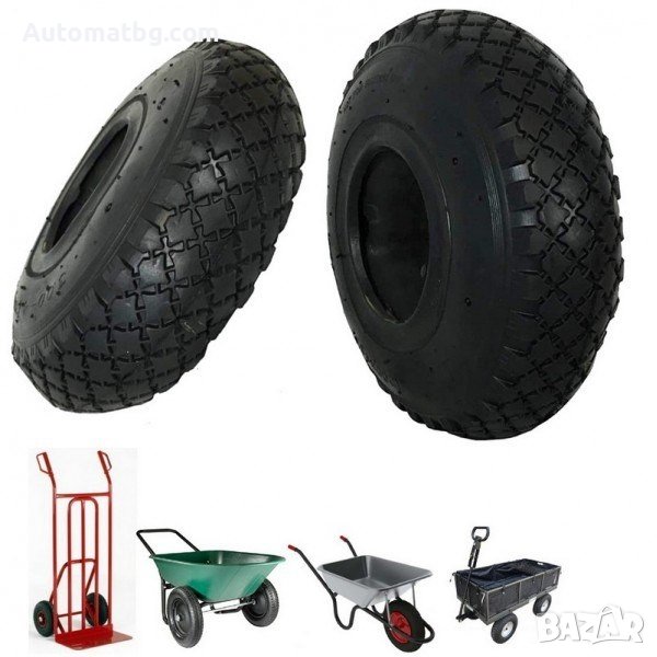 Външна гума за работна количка Automat, Гума с грайфер, F828-3, Черен, снимка 1