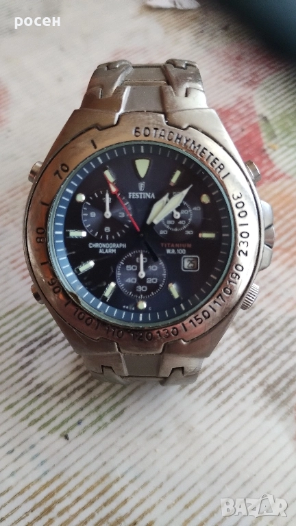 електронен часовник хронограф festina, снимка 1