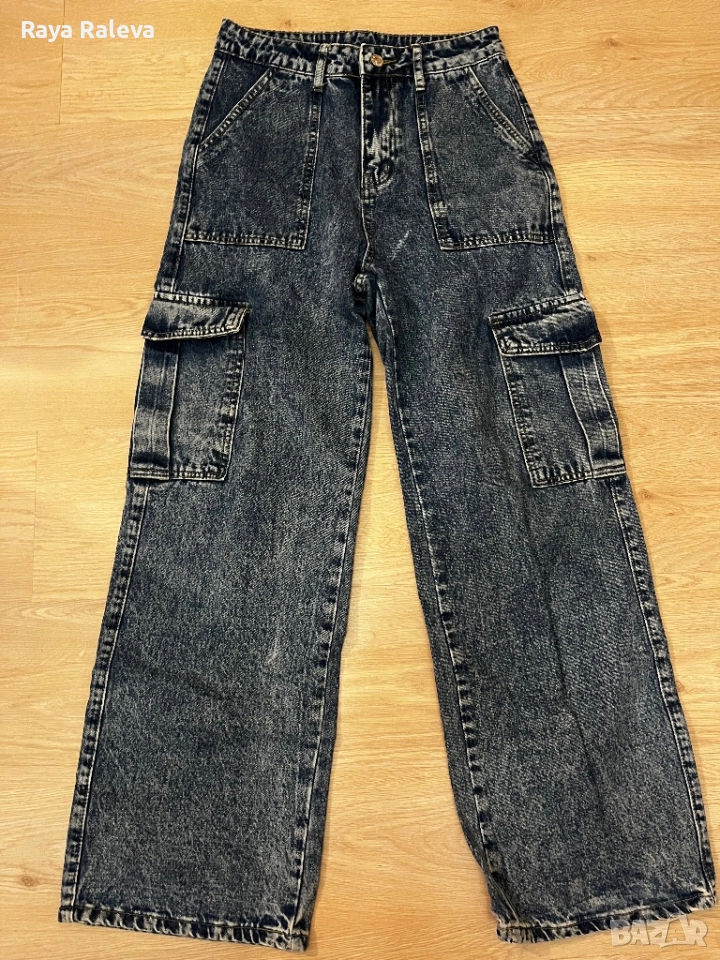 Широко дънки карго - Shein, снимка 1