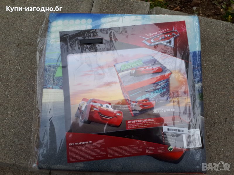 Кутия за играчки с твърди страни Cars Disney Mcqueen , Чисто нова, снимка 1