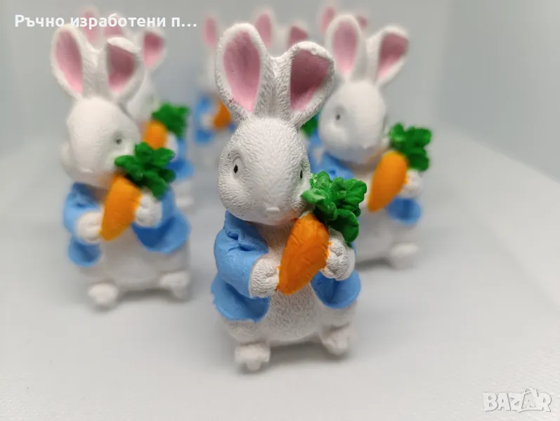 Гипсови фигурки / подаръци за гости - зайче Питър, снимка 1