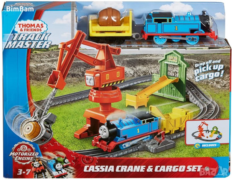 Промоция ! Fisher Price Thomas & Friends Cassia Crane and Cargo / Разтоварване на доковете, снимка 1