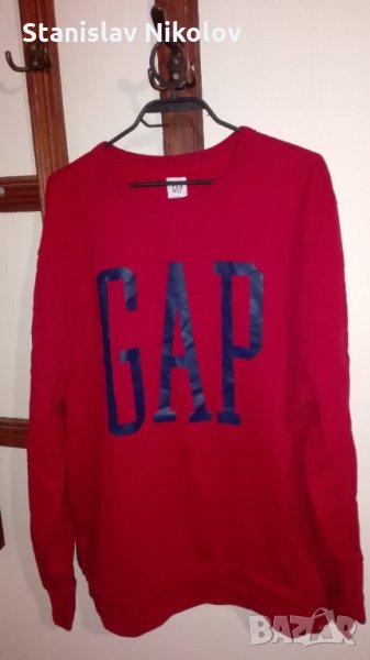 Блуза GAP (red crewneck), снимка 1
