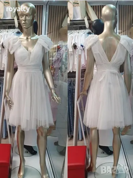 Официална бяла рокля, снимка 1