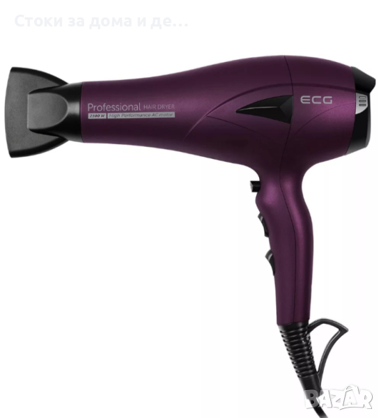 ✨Професионален сешоар ECG VV 3121 Professional, 2100W, Лилав , снимка 1