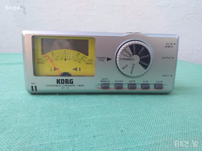 KORG GT 12 Guitar/Bass Tuner with analog meter, снимка 1