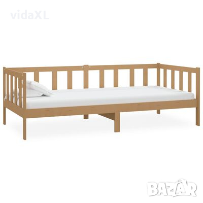 vidaXL Дневно легло, меденокафяво, бор масив, 90x200 см(SKU:806943, снимка 1