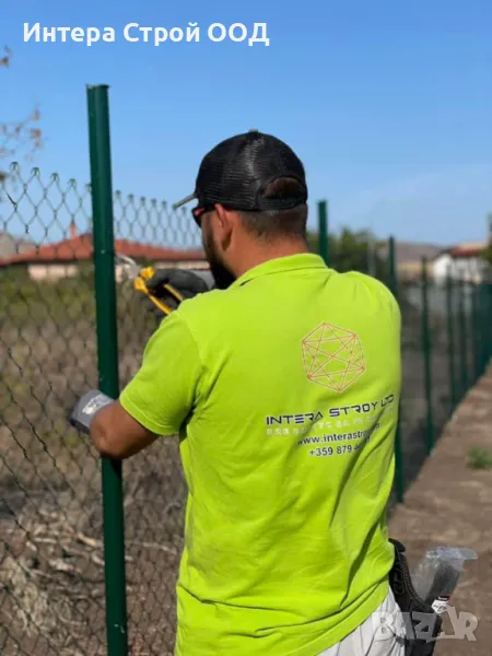 Ограда/Оградни системи/Оградни Мрежи/3Д пана и колове/Монтаж, снимка 1
