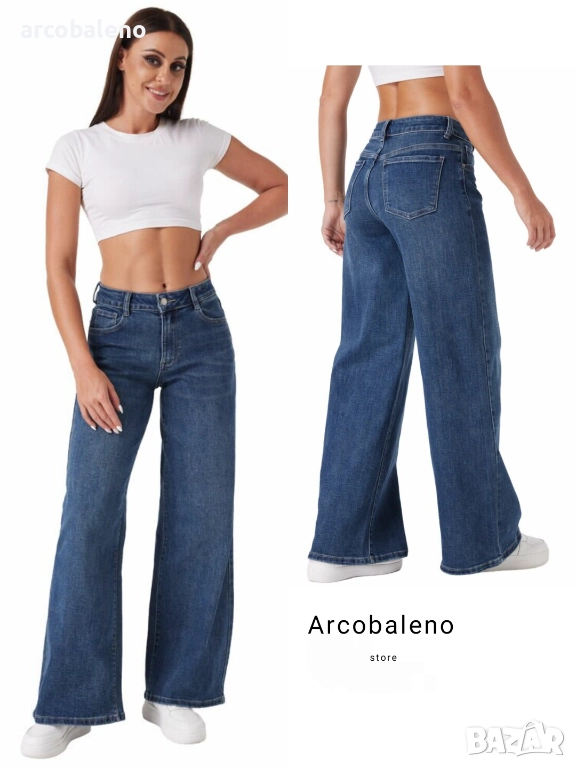 Дамски дънки с висока талия , снимка 1