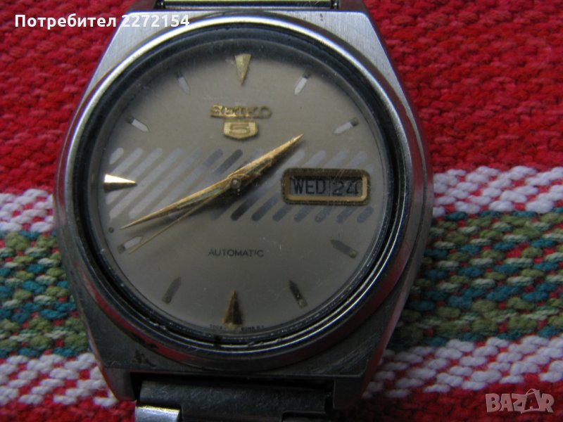 Мъжки часовник Сейко 5-автомат, снимка 1