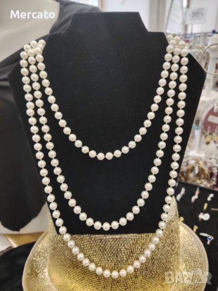 Гердан 3 реда перли АРТ №105, снимка 1