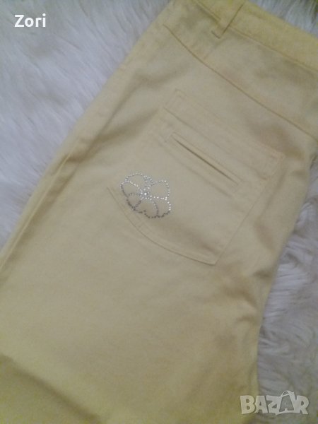 Млечножълт панталон 7/8 дължина - ХЛ размер , снимка 1