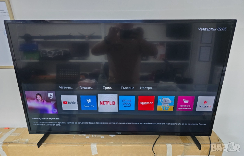 Philips 43 инча 4K Smart TV използван, снимка 1