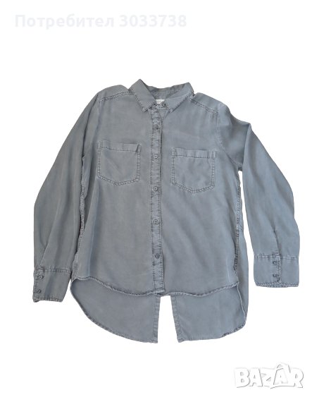 Abercrombie & Fitch Дамска асиметрична риза с дълги ръкави Размер: М, снимка 1