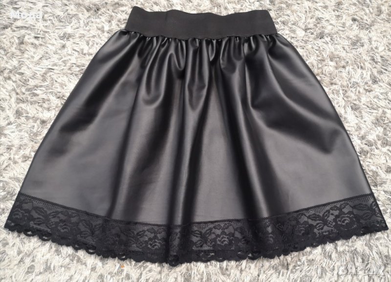 Кожена пола с дантела НОВА ПО ВАШИ РАЗМЕРИ С ПО-ДЕБЕЛА КОЖА., снимка 1
