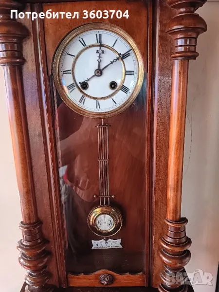 швейцарски стар стени часовник, снимка 1