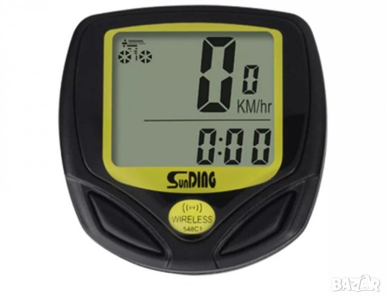 Велокомпютър, безжичен, водоустойчив, снимка 1