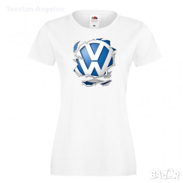 Разпродажба! Дамска тениска VW Volkswagen TORN1, снимка 1