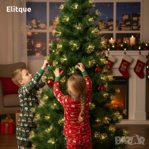 Коледна елха с вградени светлини - магията на Коледа - 150см, снимка 6 - Други стоки за дома - 52449117