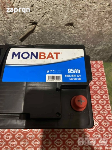 Акумулатор Monbat AGM/АГМ 95 амп/ч 860 А с гаранция, снимка 6 - Части - 52028360