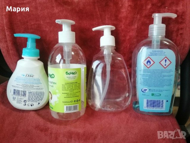 Празни флакони с Дозатор със заключващ се механизъм за дезинфектант, гелове, шампоани-8 броя, снимка 16 - Препарати за почистване - 28456572