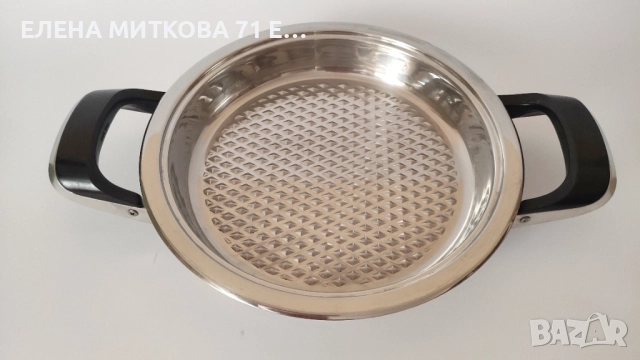 АМС масивно грил тиганче двойно дъно, снимка 2 - Съдове за готвене - 51726456