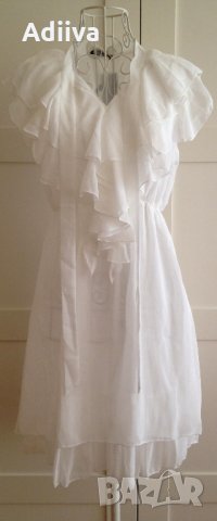 TFNC London Нова рокля без ръкав с ефектно деколте и волани, снимка 1
