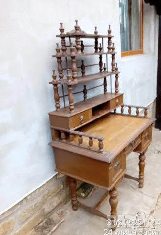 Старо писалище - бюро, снимка 12 - Антикварни и старинни предмети - 48942991
