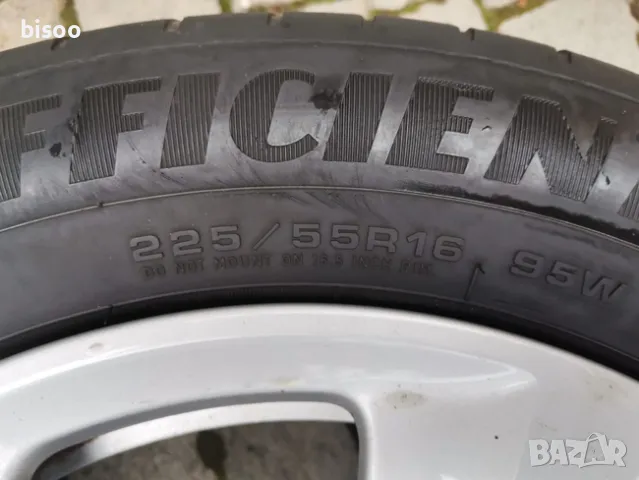4бр ОРИГИНАЛНИ НЕМСКИ ЛЕТИ Audi джанти 5Х112, 16" с гуми GOODYEAR EFFICIENT GRIP 225/55/16, снимка 14 - Гуми и джанти - 48346934