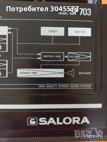 Радиокасетофон SALORA SP703, снимка 2 - Радиокасетофони, транзистори - 37573681