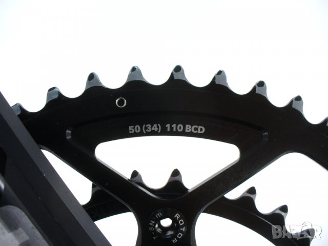 Rotor 3D+ 50/34 172.5mm 2x11/10/9 BB30 курбели за шосеен велосипед, снимка 6 - Части за велосипеди - 38887291