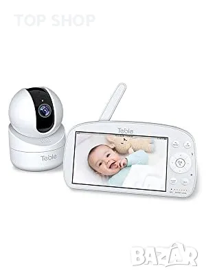 Бебефон Teble с камера и нощно виждане, 5,5” HD видео, 5000mAh, 2-посочно аудио, VOX, 300M обхват., снимка 9 - Бебефони - 48968384