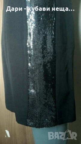 Изискана черна вталена рокля с пайети 🍀 Промоция -10%🍀❤M,M/L❤🍀арт.4362, снимка 5 - Рокли - 37190512