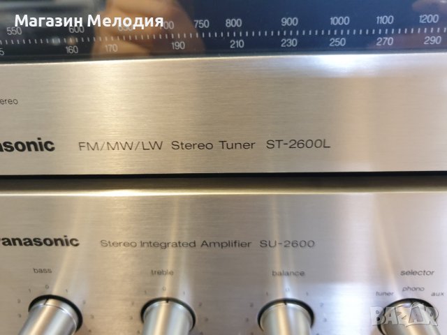 Усилвател Panasonic SU-2600 +Тунер Panasonic ST-2600L В отлично техническо и визуално състояние., снимка 11 - Ресийвъри, усилватели, смесителни пултове - 37601448