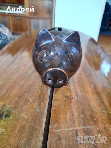 Стара керамична касичка Прасе, снимка 2 - Други ценни предмети - 31854285