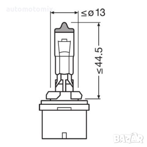 КРУШКА H27W/1, 27W, PG13,OSRAM 12V, снимка 2 - Аксесоари и консумативи - 42806041