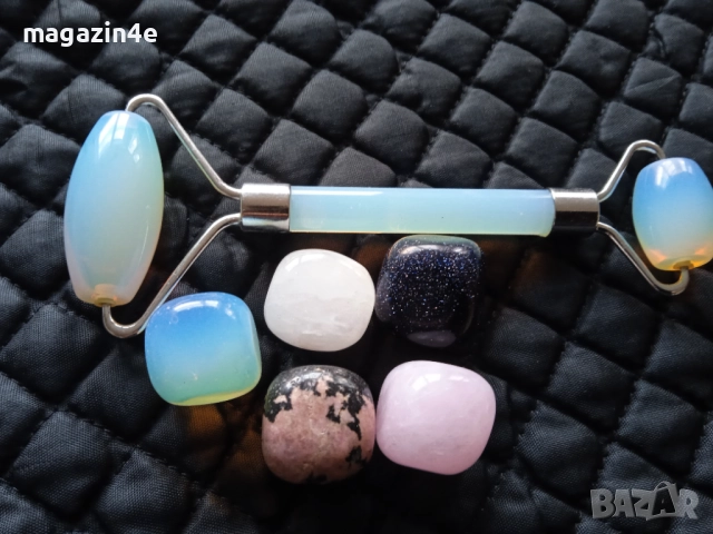 Масажор за лице от опалит с лечебна комбинация от естествени камъни,, снимка 4 - Масажори - 52419666