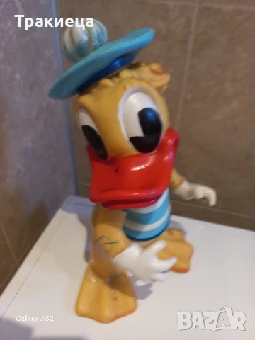 СТАРА ГУМЕНА ИГРАЧКА ДОНАЛД ДЪК DONALD DUCKS , снимка 4 - Антикварни и старинни предмети - 51390780