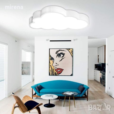 LED лед облак димируема светлина с дистанционно управление за момче момиче Анимационна лампа, снимка 2 - Лед осветление - 42599252