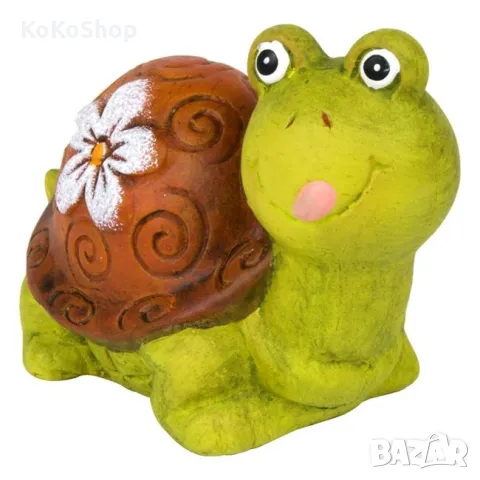 Градинска фигура "Костенурка"-11x6x7.5 см./декоративна градинска фигура/градинска керамична декораци