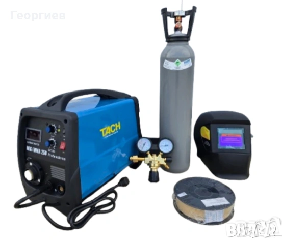 Телоподаващ и електрожен 250А - комплект 